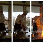 ステーキハウス 秀 - シェフのパフォーマンス　2021.3