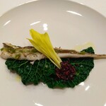 フレンチ レストラン ヨシヤ - ■焼き穴子～わさびソース～