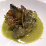 フレンチ レストラン ヨシヤ - ■鮑と木ノ子  ～エスカルゴ風ソース～