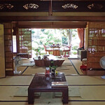 芳熊庵 くまそば - 食事処の日本間 エアコンは無いが夏でも涼しい