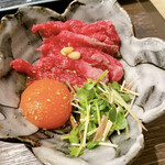 京の焼肉処 弘 京都駅前店 - 和牛ユッケ