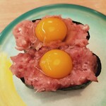 すし江戸 - うずら鉄火