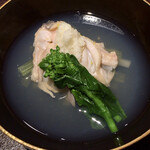 馳走 啐啄一十  - 蛤と春野菜、辛味大根〜知床 天然羅臼昆布 黒走一等〜