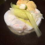 馳走 啐啄一十  - 福岡_白甘鯛、熊本_車海老の真薯、鮪の削り節〜礼文島 天然利尻昆布 礼文島船泊(平成二十六年物)〜