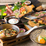 Kappou Izakaya Hanagiku - 味噌カツ・手羽先・櫃まぶしも！名古屋名物コース【彩（いろどり）】全7品5,000円（税込）