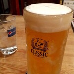 Hirihiri OH!Do-Ri - 晩酌セットの生ビール