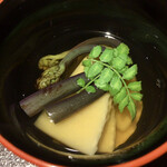 馳走 啐啄一十  - 熊本_朝採れこだわり筍〜函館南茅部 天然真昆布 白口浜〜