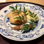 馳走 啐啄一十  - 山口_天然河豚の白子、白インゲン