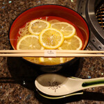 京やきにく 弘 - 〆物 瀬戸内レモン冷麺