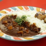 大衆スタンド 東野田四丁目 - 炙りゴロ肉の麻婆カレー