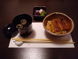 Shunsai Shungyo Kikuno - 鰻丼、肝吸い、香の物