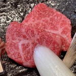 炭火焼肉くらた - ランチ・焼肉:信州プレミアム牛肉盛合せ200g定食(¥2,800)