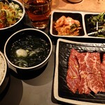 焼肉陽山道 - ハラミランチ　