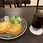 カフェ・ラ・ミル - フレンチトーストのセットです。（2021年1月）