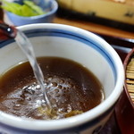 長寿庵 - 蕎麦湯