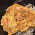 馳走 啐啄一十  - 炊き込みご飯・トリュフのせ
      蟹と雲丹の玉子とじ