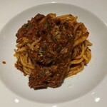 大洗料理つかさ - つくばの猪のミートソーススパゲッティ