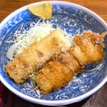 さくら本店 - (ﾗﾝﾁ)さくら定食 主皿：串カツと竹輪のフライ　2021.3.5