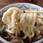 日の出町自然休養村さかな園 - しゃも肉うどん