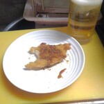 うまいち - チキンカツ・ひと口かじってしまいました