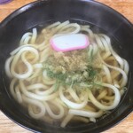 かすうどん 新世界あぶらや - かけうどん150円(2021.1.9)