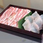 h Hyou To - 2021春限定「桜鯛」と国産豚肉出汁しゃぶ