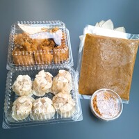 O2 - 唐揚げ、スパイシーパウダー、焼売、カレーのルウ