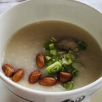 ヘイフンテラス - 中華粥　ローストダックとホタテ団子