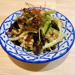 AKUBI - [干し豆腐の和え物]細切り干し豆腐に黒酢醤油