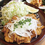菜々家 - 【期間限定】鶏の一枚揚げ油淋鶏定食
