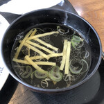 Ogura Shiyokudou - 焼きそばに付いてきたスープ