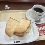 ドトールコーヒーショップ - 「モーニング・セットA ハムタマゴサラダ」(398円)