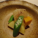 薮原十区 - 野菜の炊き合わせ