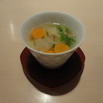 薮原十区 - サバのあら出汁スープ