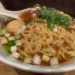 ラーメンWalkerキッチン - 味玉醤油1350円麺リフトは出来ない