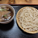 幸福そば - つけうどんの肉汁前頭