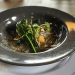 Aso うぶやま キュッフェ - 猪のコンソメスープ