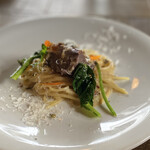 Aso うぶやま キュッフェ - 猪パスタ