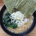 巓 - 並ラーメン＋のり増し、ほうれん草＆ねぎハーフ増し