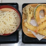 ごまそば八雲 - 天もりセット（うどん冷）1,331円