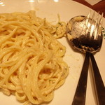 おすすめだった秋鮭のカルボナーラ