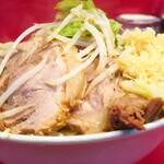 ラーメン二郎 - ラーメン小＋ニンニク多め＋ショウガ半分