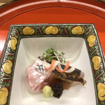 Akasaka Kikunoi - 昼懐石１３３１０円。鯛もさごし焼霜も最高の美味しさです(((o(*ﾟ▽ﾟ*)o)))♡