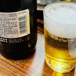 富田屋 - 瓶ビールはアサヒスーパードライの大瓶