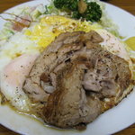 とんかつ八千代 - 20081213 チャ－シューエッグ定食