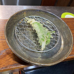 そば くら富 - 白魚大葉巻き