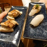 越中屋  - 煮穴子とイカ