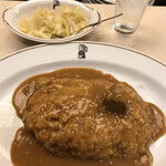 インデアンカレー 丸の内店 - やっぱり美味かった…
                                インディアンカレーとピクルス大盛り