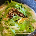 あさかのビストロBocO - 食べるスープ 自家製肉味噌の坦々クリーム うどん(1100円)