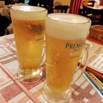 ラーラ - ラーラ 上尾店　乾杯は「プレモル生ビール」530円（税別⇒583円）